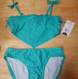 NWT‎ Tankini Teal Large Beach Swim
